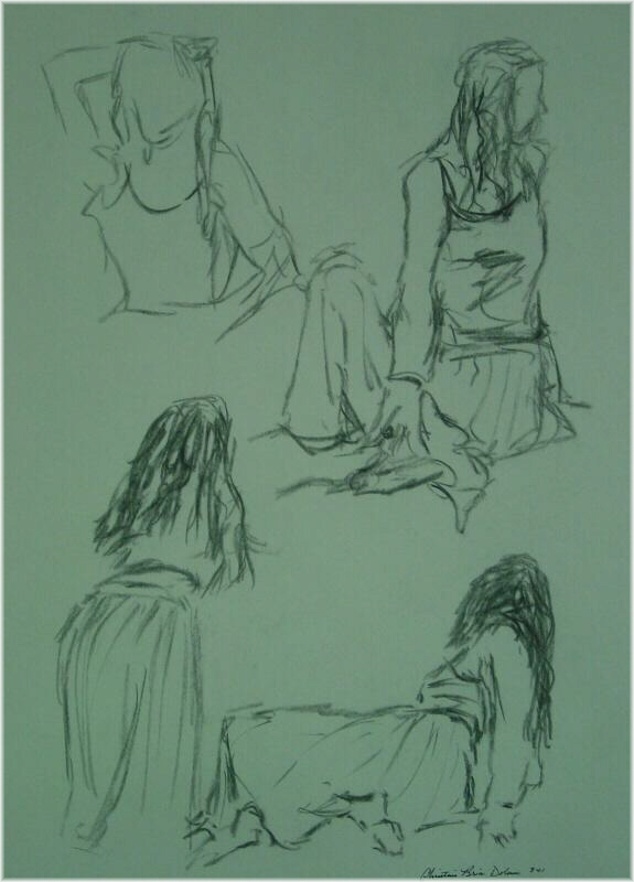 Adrianne (charcoal sketches).JPG (108937 bytes)