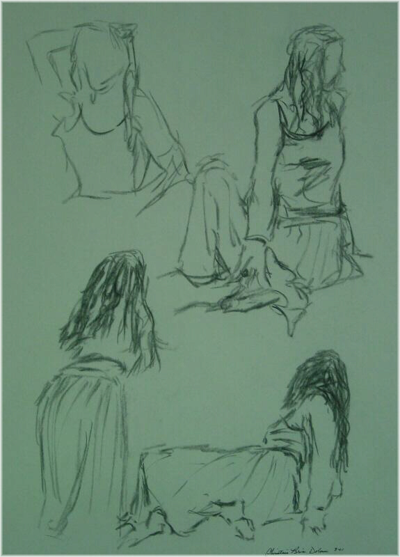 Adrianne (charcoal sketches).JPG (108937 bytes)